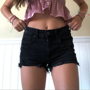Black ripped shorts!